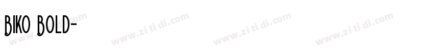 Biko Bold字体转换